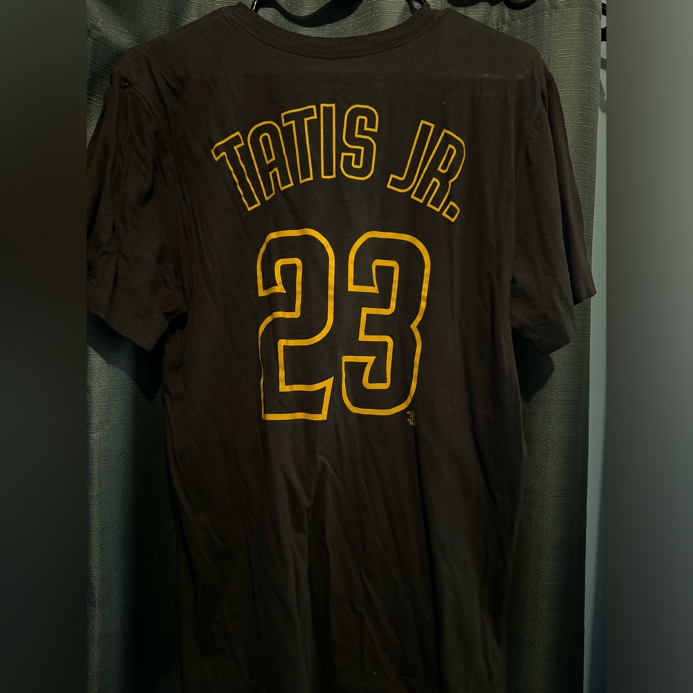 Men's San Diego Padres Fernando Tatis Jr. Nike Brown Name & Number T-Shirt